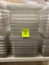 Group Of Full Size Cambro Plastic Inserts W/ Lids