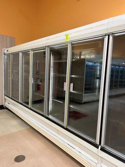 26ft Run Of 2000 Kysor Warren Multideck Cases W/ Med Temp Doors