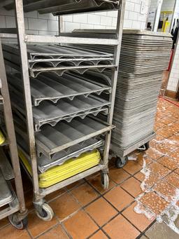 All Assorted Bakery Pans, Includes Sheet Pan Dolly