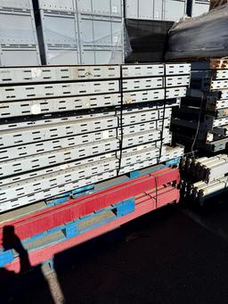 NINE SECTIONS OF PALLET RACKING