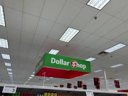 DOLLAR SHOP HANGING SIGN
