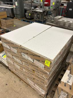 18 BOXES OF USG CEILINGS 24IN X 48IN CEILING ACOUSTICAL PANELS