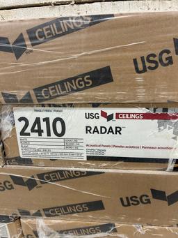 18 BOXES OF USG CEILINGS 24IN X 48IN CEILING ACOUSTICAL PANELS
