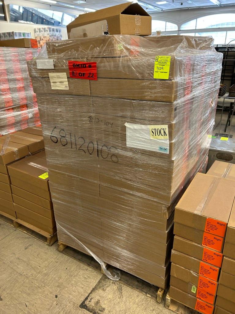 PALLET OF RTC 20IN CLEAR RIGHT TRACKS NO PUSHER