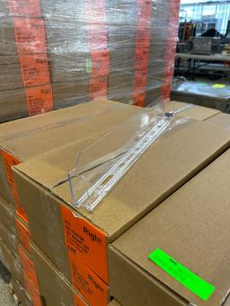 PALLET OF RTC 20IN CLEAR RIGHT TRACKS NO PUSHER