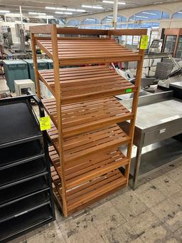 6 TIER WOOD DISPLAY