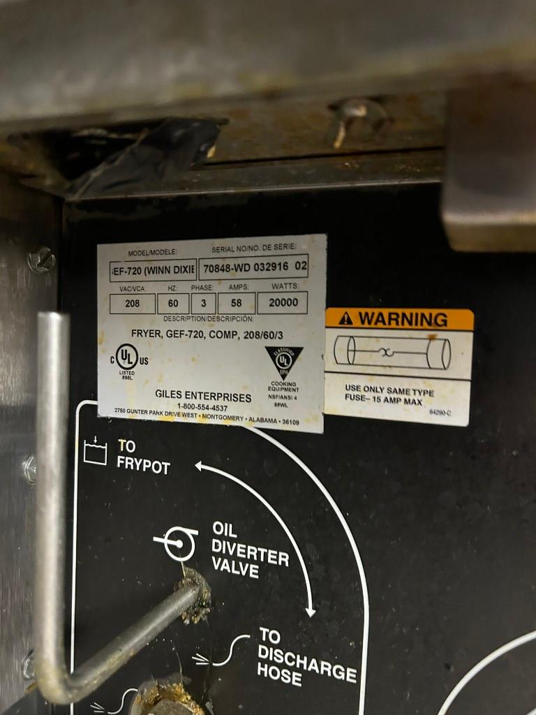 GILES ELECTRIC DEEP FRYER