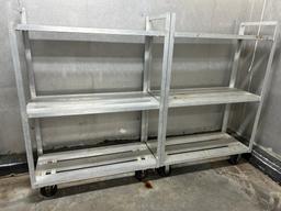 ASSORTED ALUMINUM COOLER CARTS