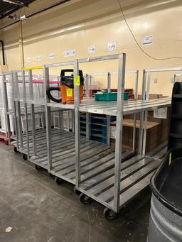 ASSORTED ALUMINUM COOLER CARTS