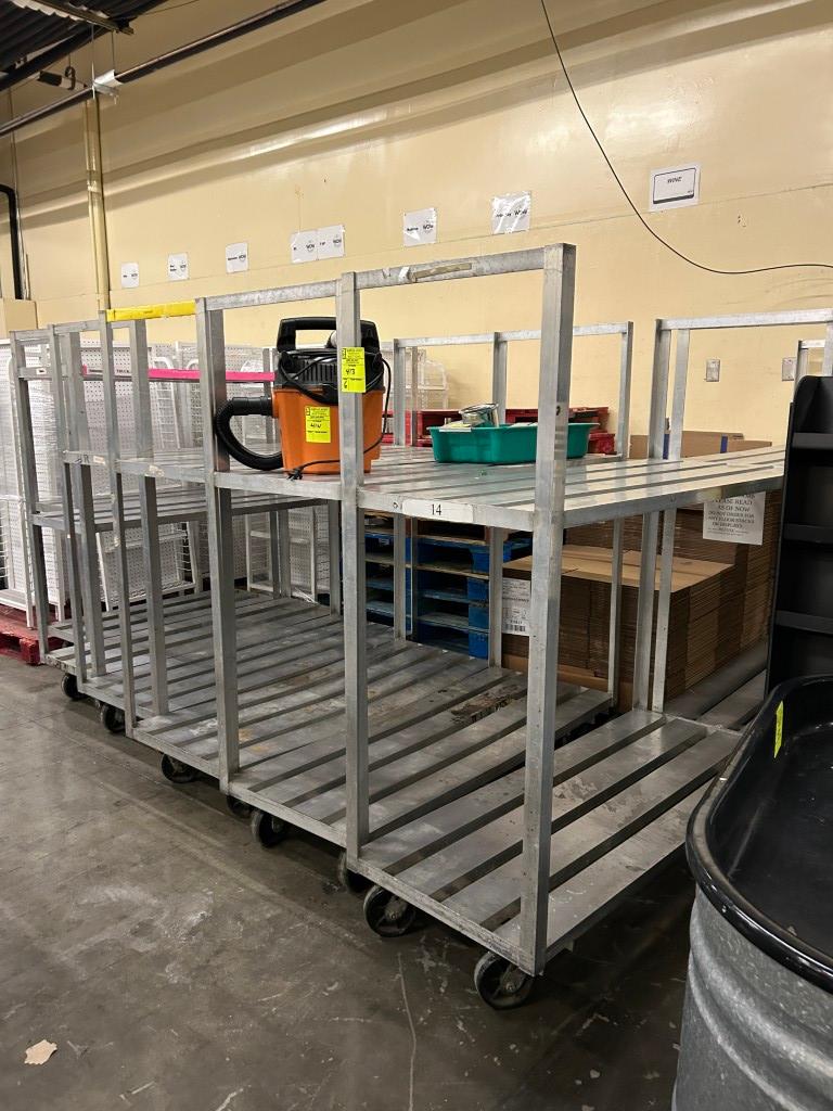 ASSORTED ALUMINUM COOLER CARTS