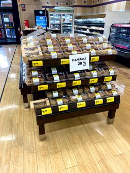 3 TIER SLANTED BAKERY MERCHANDISERS