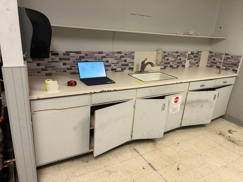 126IN X 24IN MILLWORK SINK TABLE