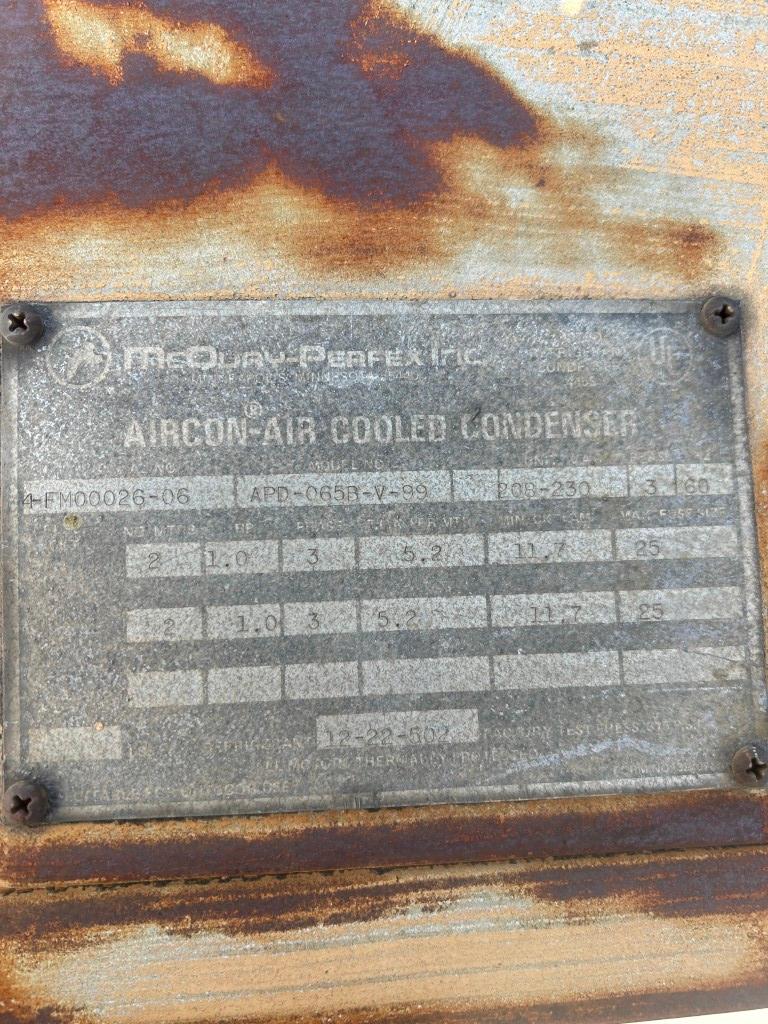 MCQUAY FOUR FAN ROOFTOP CONDENSING UNIT