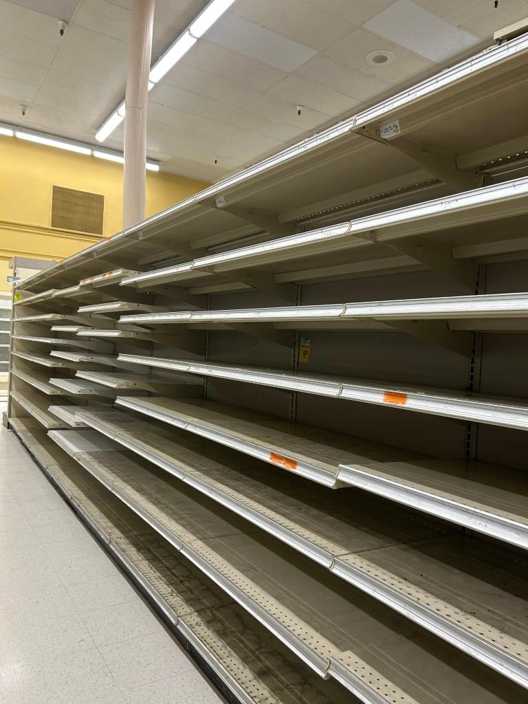 52FT OF MADIX WALL SHELVING