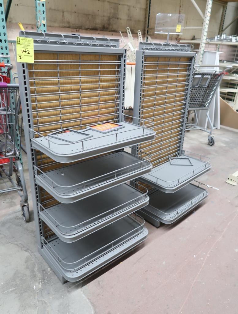 merchandising shelving units w/ adjustable shelves
