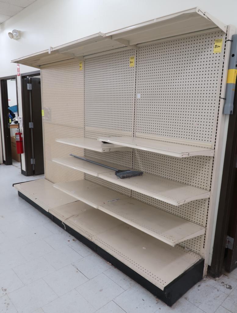 Lozier wall shelving, 10' run