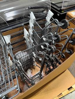 Pallet of kid sized shopping carts