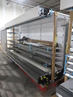 Hussmann refrigerated multideck case, no ends, 12' case