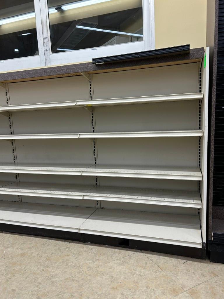 22FT OF MADIX WALL SHELVING
