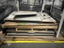 PALLET OF ASSORTED WOOD PANELS FOR JSI FIXTURES