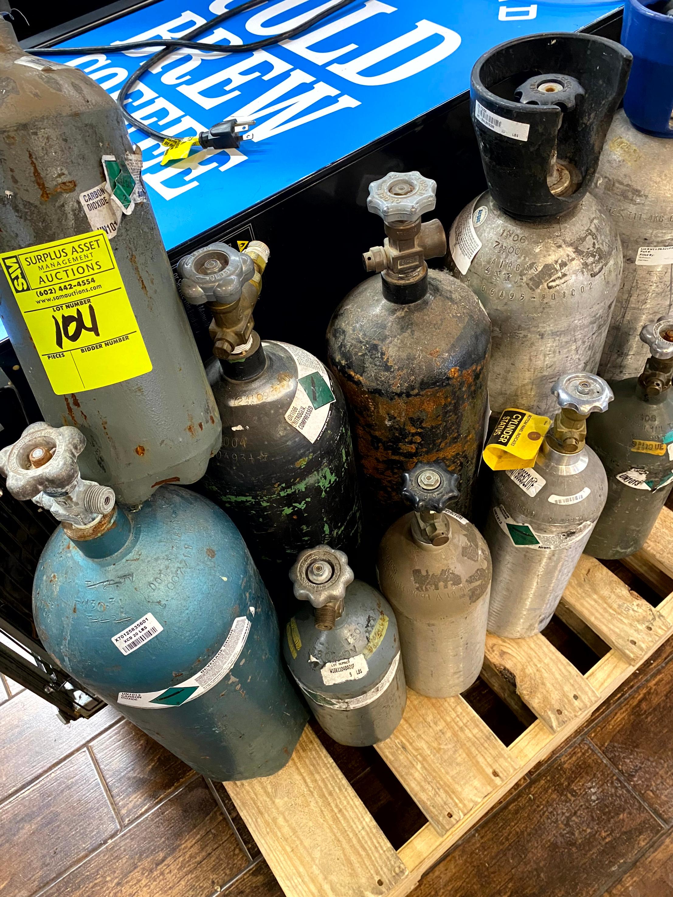GROUP OF CYLINDER TANKS