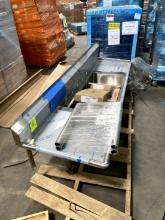 THREE COMPARTMENT STAINLESS STEEL SINK