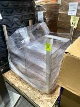 PALLET OF CLEAR PLASTIC CONTAINERS