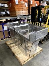 TWO COMPARTMENT STAINLESS STEEL SINK