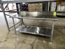 6FT X 30" X 40" STAINLESS STEEL TABLE