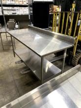 6FT X 30" X 40" STAINLESS STEEL TABLE