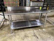 6FT X 30" X 40" STAINLESS STEEL TABLE