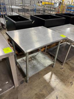 Stainless steel table w/ undershelf
