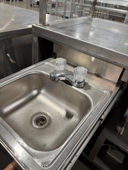 Stainless work station w/ sink and bosch water heater