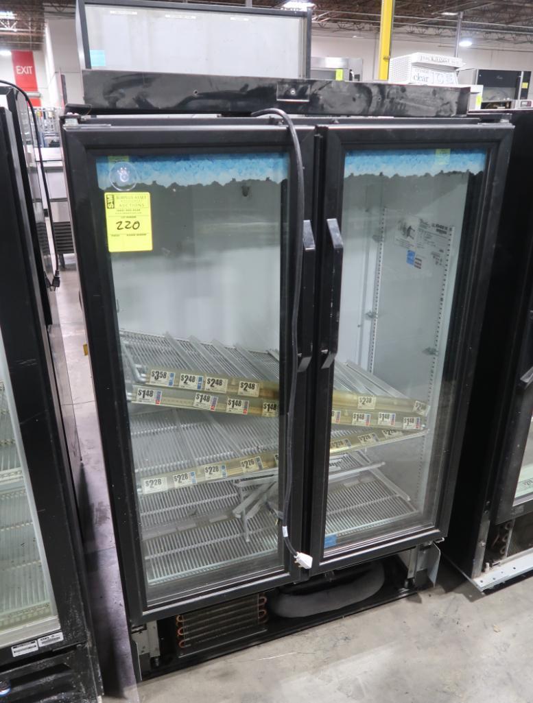 True two door refrigerator merchandiser