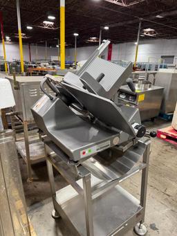 Bizerba meat slicer on stand