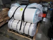 Pallet of linen spa vacuumed sealed mattreses