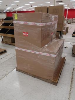 tiered table w/ bins, two-sided, new