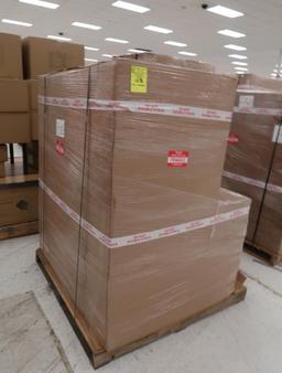 tiered table w/ bins, two-sided, new