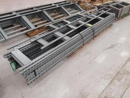 pallet of Lozier storage shelf uprights