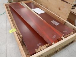 crate of "ceiling fins"- colored plastic decor