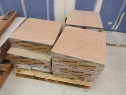 pallets of acoustical ceiling tiles