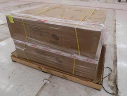 grocery/produce floor merchandisers w/ liner & casters, new