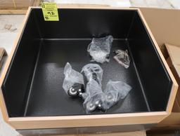 grocery/produce floor merchandisers w/ liner & casters, new