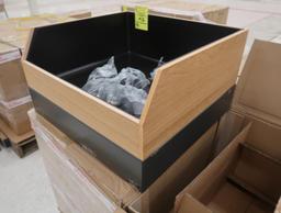 grocery/produce floor merchandisers w/ liner & casters, new