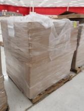 pallet of wire shelves