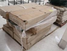 pallet of wire shelves