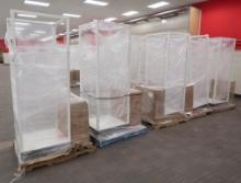 merchandising shelving units, w/ shelves