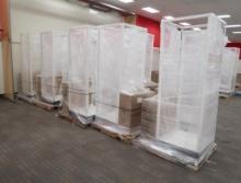 merchandising shelving units, w/ shelves