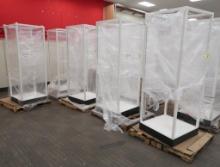 merchandising shelving units, no shelves