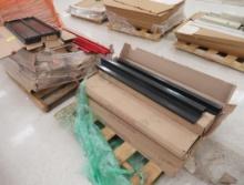 pallets of Lozier base decks, shelves, & parts